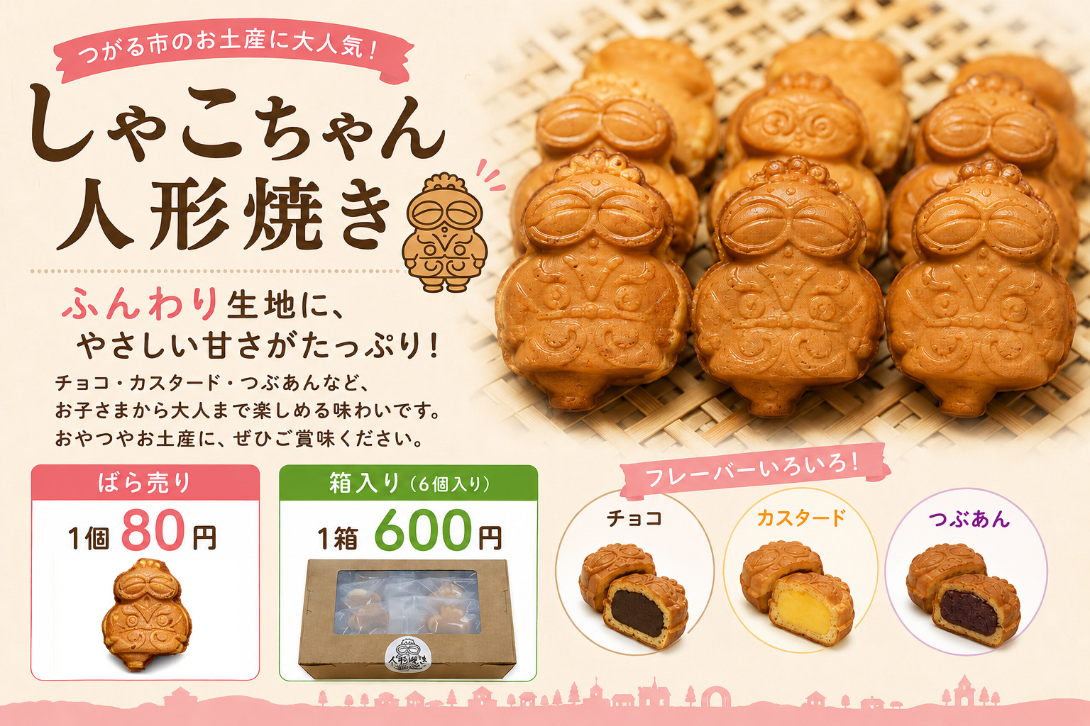 あいうえおの会－しゃこちゃん人形焼き